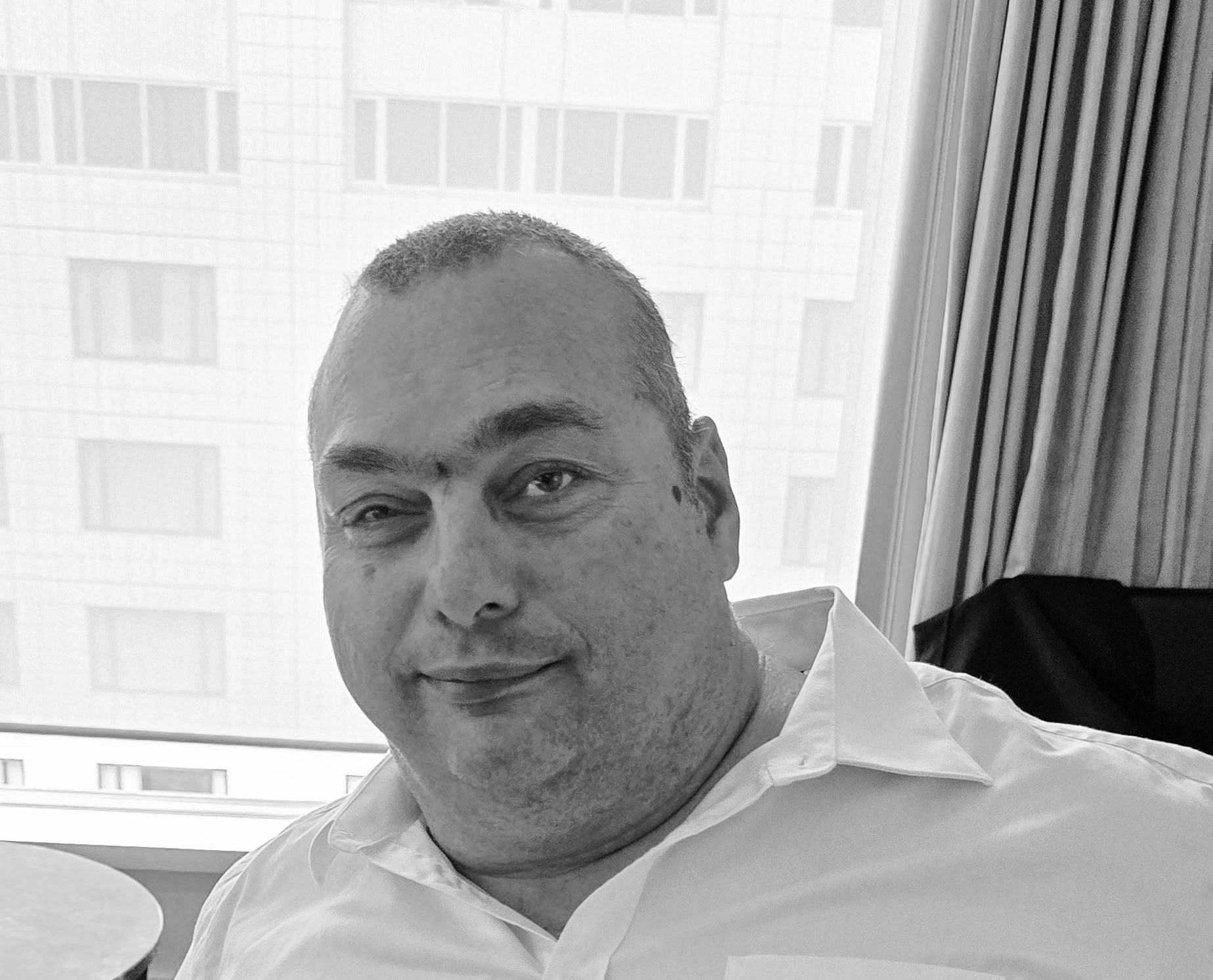 Contemplative moment by the window